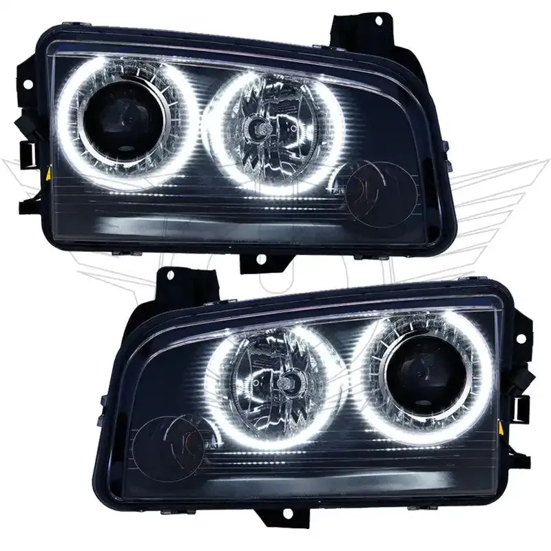 Oracle Lighting 2008-2010 Dodge Charger Pre-Assembled LED Halo Headlights - HID product image