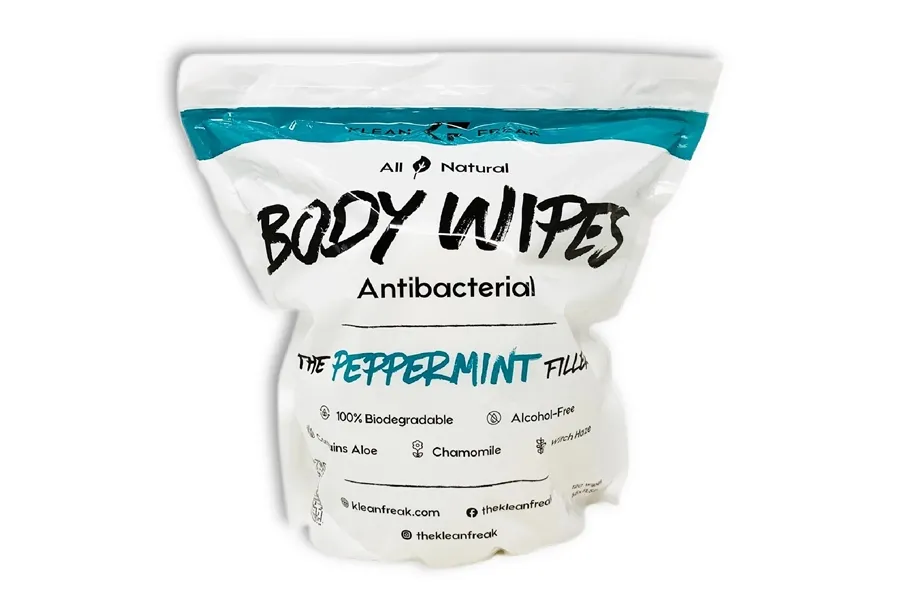 Klean Freak The Filler Antibacterial Body Wipes - Peppermint product image