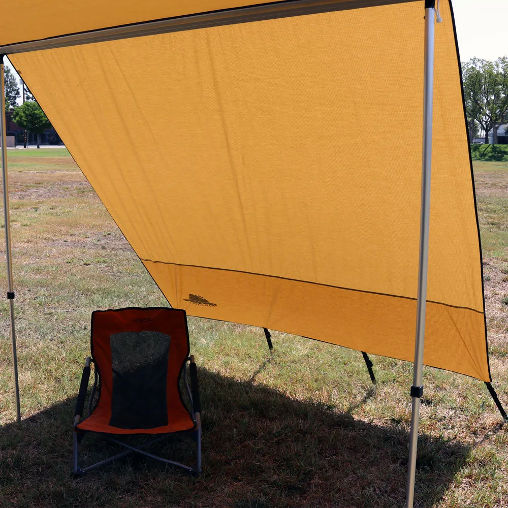 Truck or Car Awning Shade Wall, 6.5x8 Feet, Poly-Cotton Ripstop Fabric, Tan product image