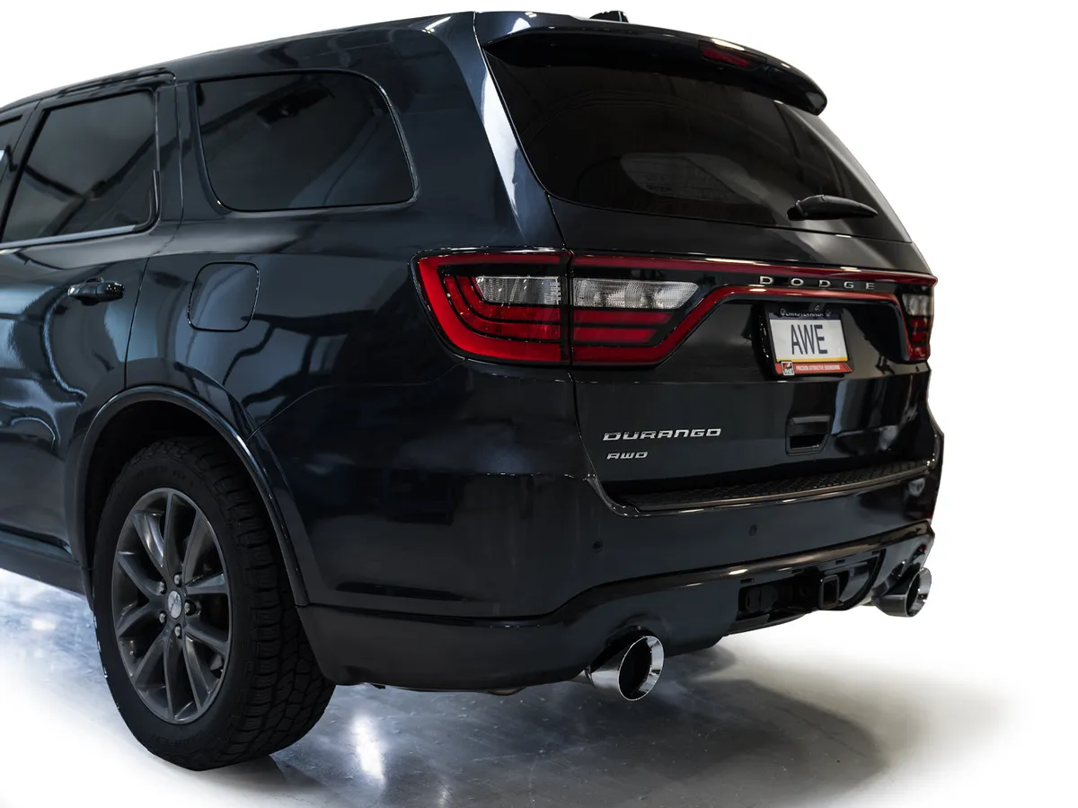 AWE Track Edition Exhaust for Dodge Durango 3.6 / 5.7 - Chrome Silver Tips product image