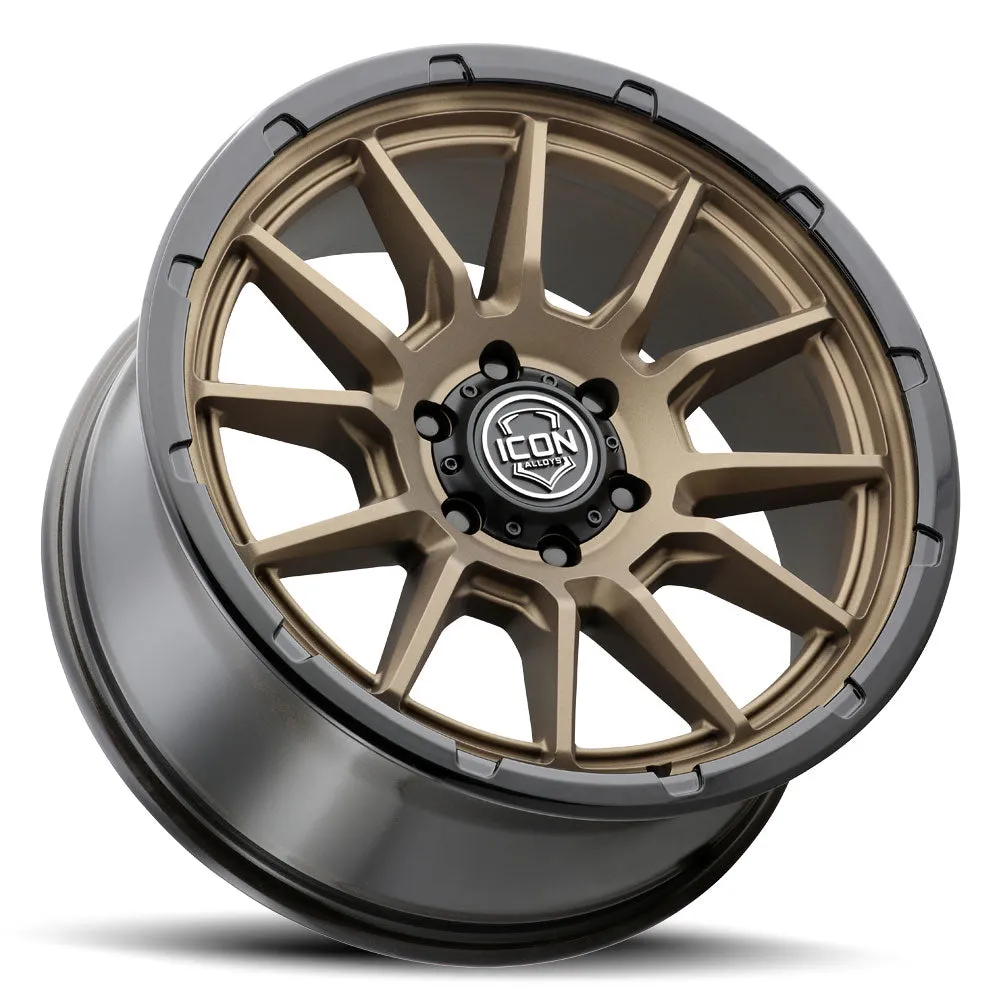 ICON Vehicle Dynamics Icon Suspension Icon Alloys Cajon Sat Bronze w gb Lip - 20 x 9 / 6 x 135 / 16mm / 5.625 bs 8320906356sbgb