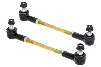 aFe Power Adjustable Sway Bar End Link Kit (8 1/2 Inch Long Rods w/ Sealed Rod Ends and Jam Nuts pair) RockJock 4X4