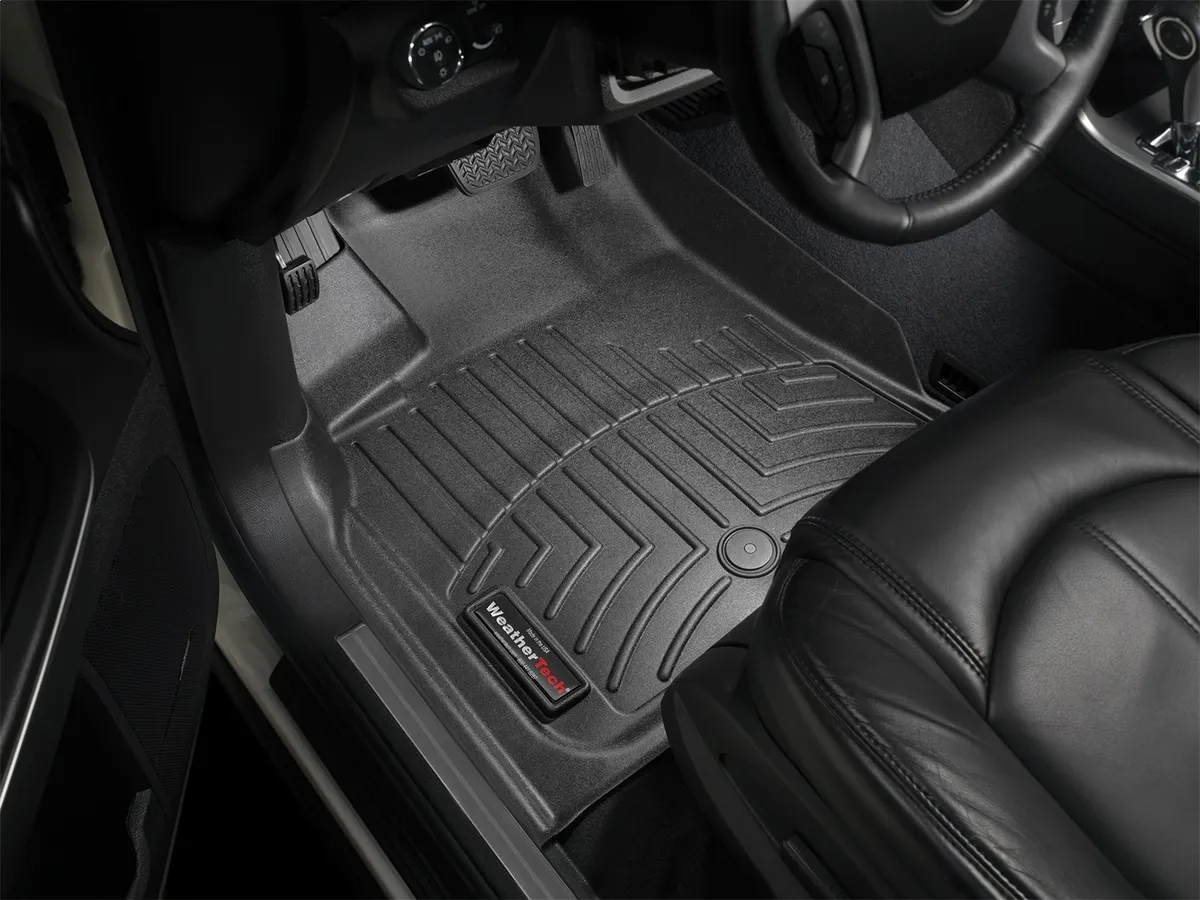 Black Front FloorLiner GMC Acadia 2007 + Fits vehicles with post retention product image
