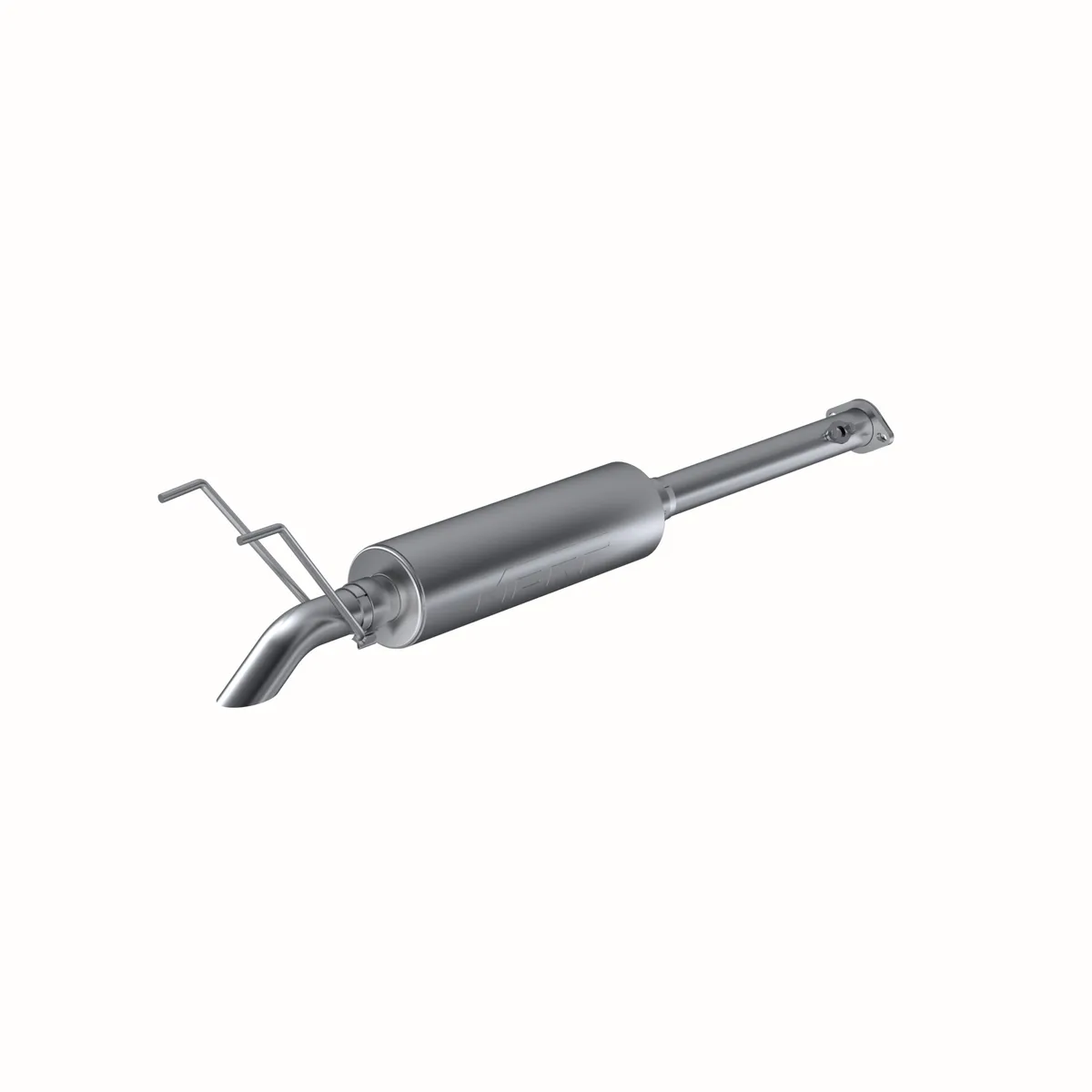 Armor Lite Cat Back Exhaust System; 2.5 in.; Incl. Front Pipe/Muffler/Hardware/2.5 in. Tip; Single Side Turn Down Assembly Exit; Aluminized; product image