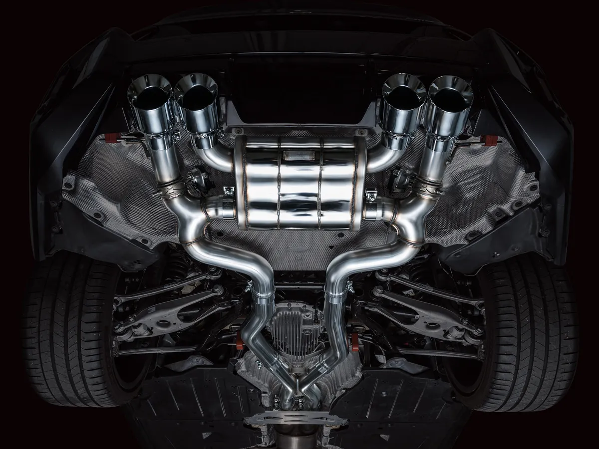 AWE SwitchPath™ Exhaust for BMW G87 M2 - Chrome Silver Tips product image