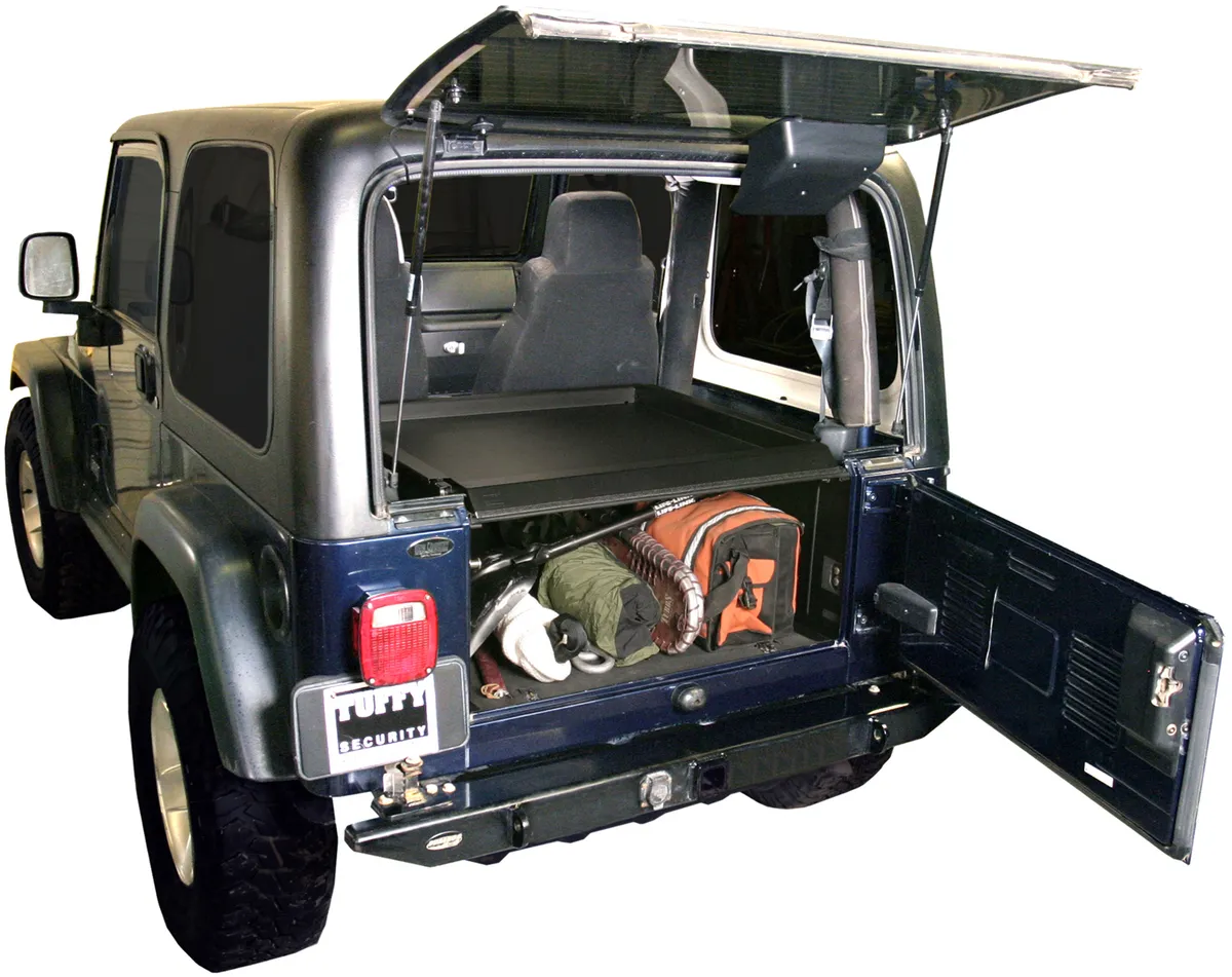 Deluxe Cargo Enclosure - '87-95 Wrangler YJ / '97-06 Wrangler TJ (Black) product image