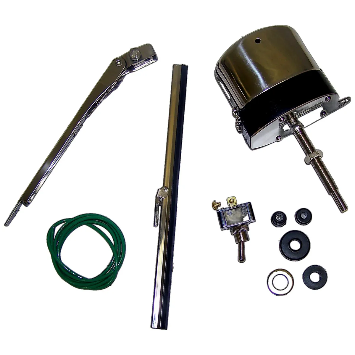 Wiper Motor Kit 1941-1945 MB;1945-1949 CJ-2A;1948-1953 CJ-3A;1952-1952 M38 w/ 12 Volt Electrical System;1952-1963 M38-A1 w/ 12 Volt Electrical System;1953-1958 CJ-3B;1955-1958 CJ-5;1955-1958 CJ-6; product image