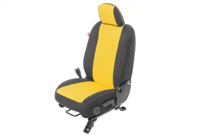 Diver Down Jeep Wrangler Neoprene Seat Covers for 18-20 Jeep Wrangler JL Unlimited 4-Door w/Cloth Interior Yellow Diver Down