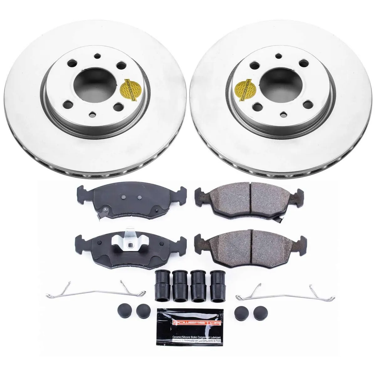 Z23 Sport Geomet Coated Rotor Kit For European Vehicles: Genuine Geomet Fully Coated Rotors; Carbon-Fiber Ceramic Pads W/Hardware product image