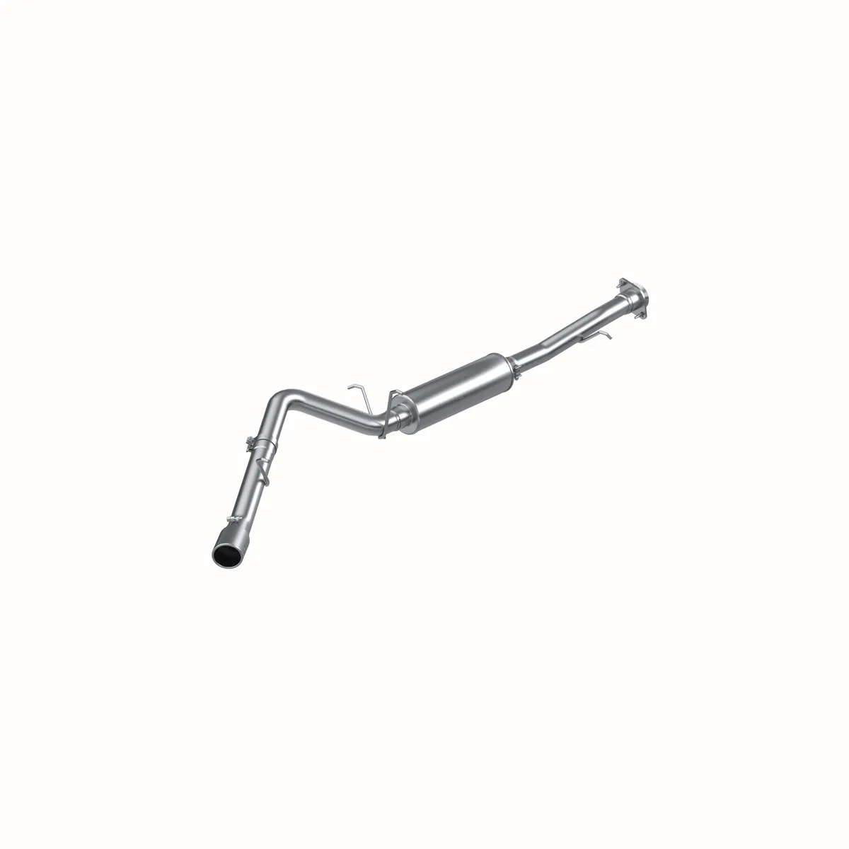 Armor Lite Cat Back Exhaust System; 3 in.; Incl. Ext. Pipe/Muffler/Over Axle Pipe/Tailpipe/Hardware/4 in. OD Tip; Single Side Exit; Aluminized; product image