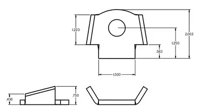 Ridetech Ridetech 90000087 Shock tab with 5/8 hole.