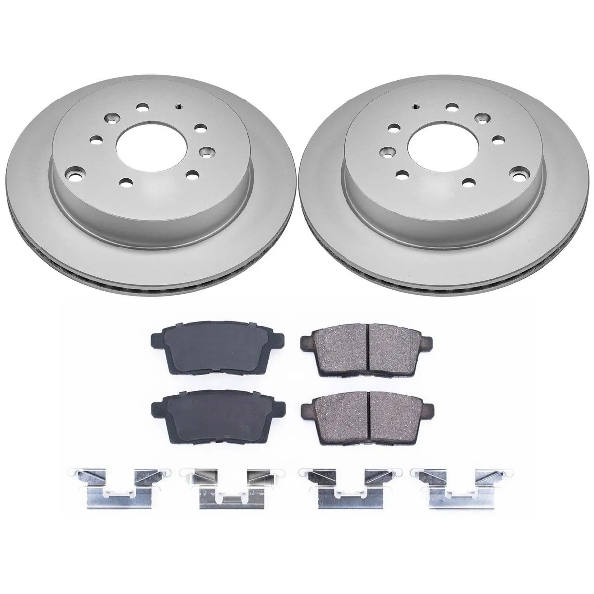 Z17 Geomet Coated Rotor Kit: Genuine Geomet Fully Coated Rotors; Ceramic Pads W/Hardware product image