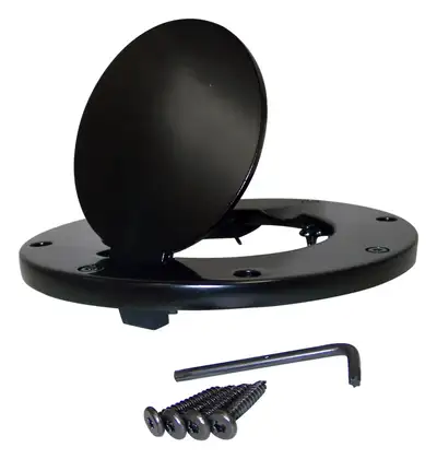 Crown Automotive Jeep Replacement RT Off-Road - Metal Black Fuel Door