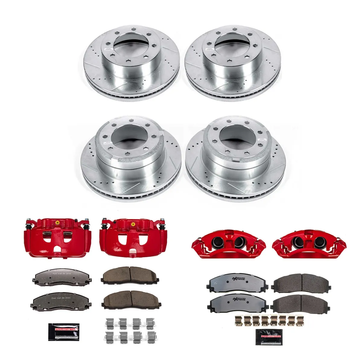 Z36 Truck/Tow Upgrade Kit: Drilled/Slotted Rotors; Carbon-Fiber Ceramic Pads; Powder Coated Calipers product image