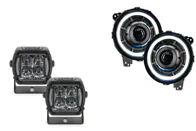 Oracle Lighting Oracle Oculus Headlights and Vega 4 Spotlights - JT/JL/JK/Bronco
