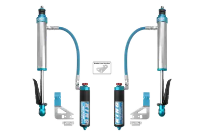 King Shocks Performance Shock Kit; 2.5 in. Dia.; Remote Reservoir; w/Adjuster; Pair;