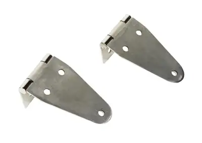 Kentrol Jeep CJ/YJ Hood Hinge Pair 55-95 CJ and Wrangler YJ Polished Silver Kentrol