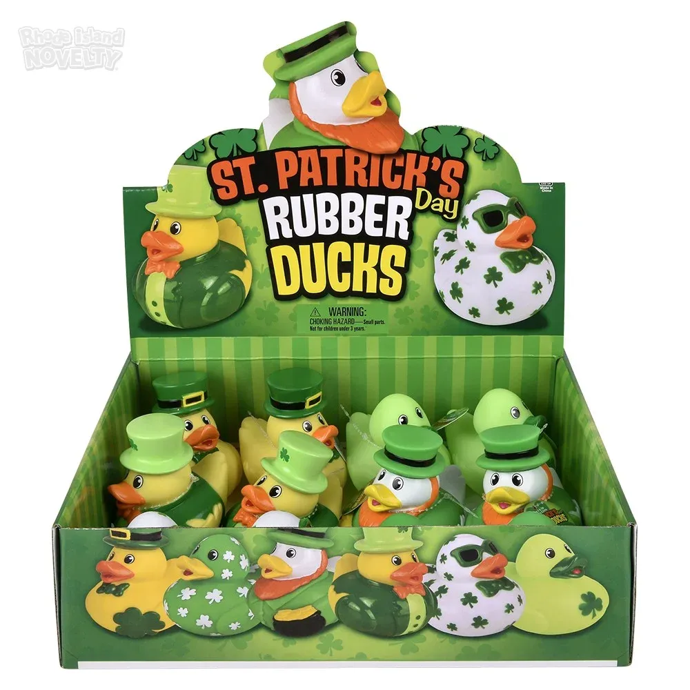 St. Patrick's Day Rubber Duckies 3.5\" 12ct product image