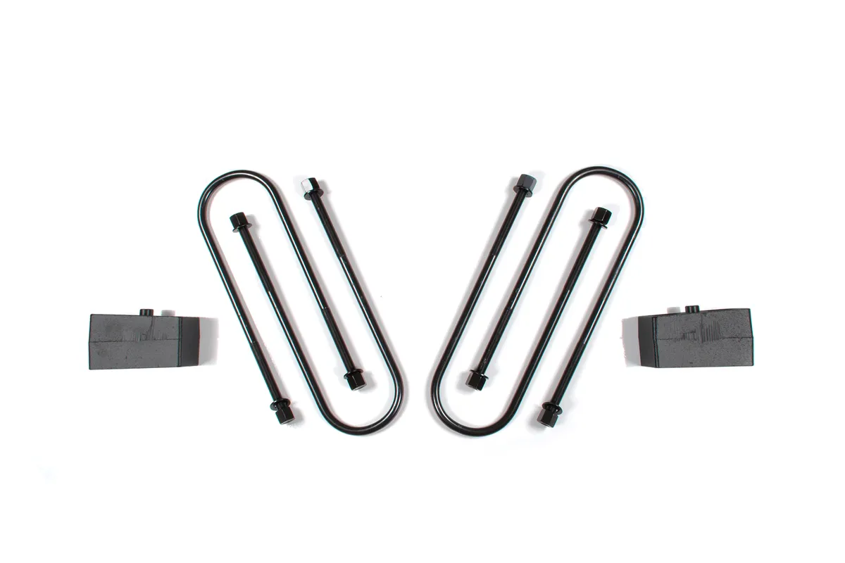 Zone Offroad Zone Offroad ZOND1207 Zone Rear 2 Block Kit - 4in U-bolts