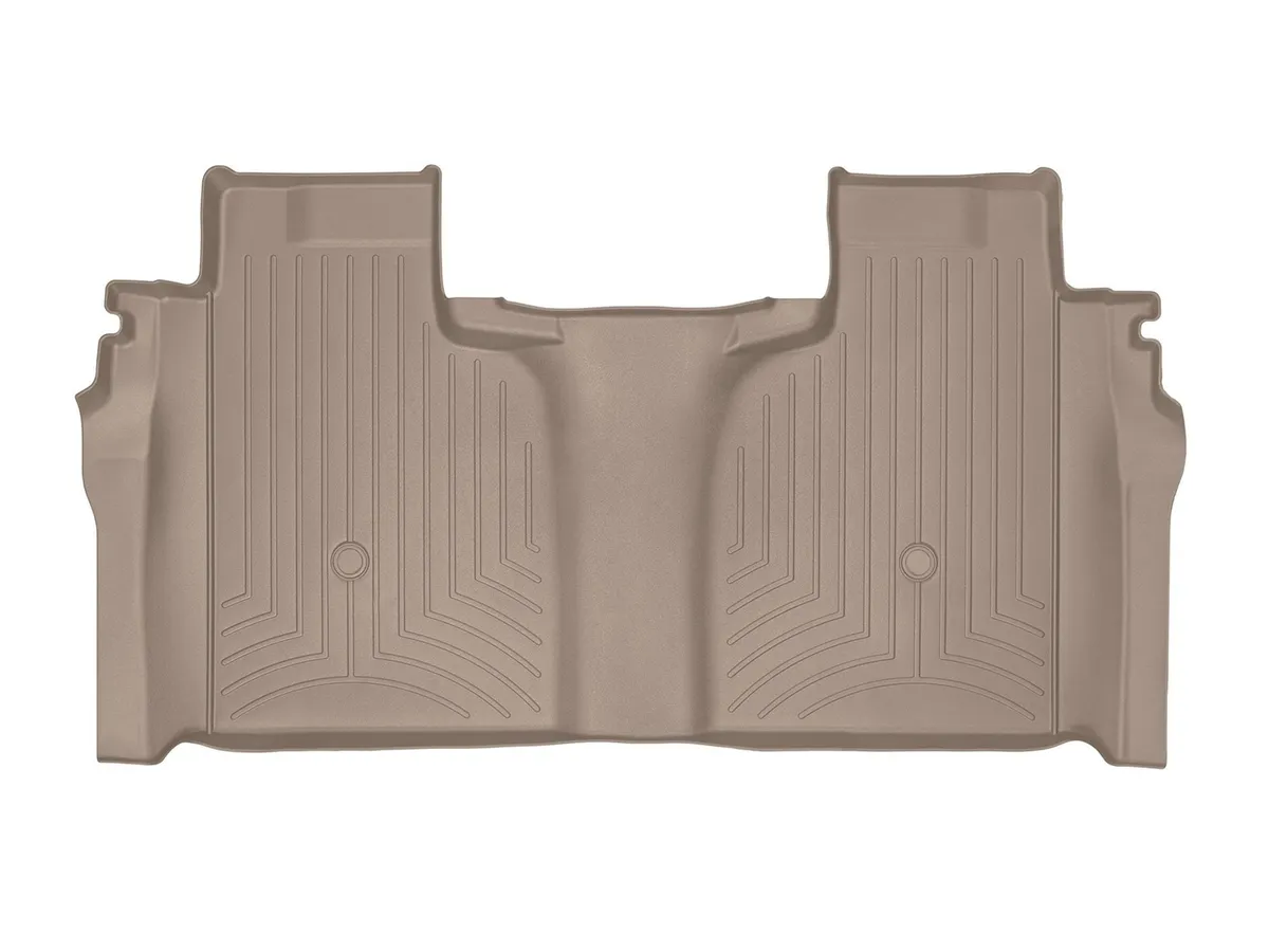 Weathertech Tan Rear FloorLiner Silverado 1500 2019 + Crew Cab 1st row bucket seats