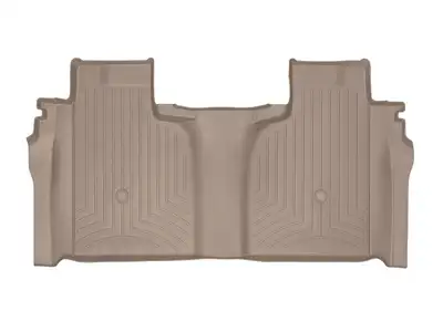 Weathertech Tan Rear FloorLiner Silverado 1500 2019 + Crew Cab 1st row bucket seats