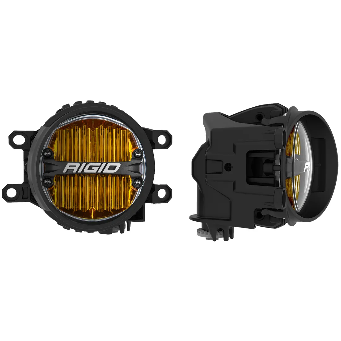 Toyota Fog Mount Kit For 10-20 Tundra/4Runner 16-20 Tacoma With 1 Set 360-Series 4.0 Inch SAE Yellow Lights RIGID Industries product image
