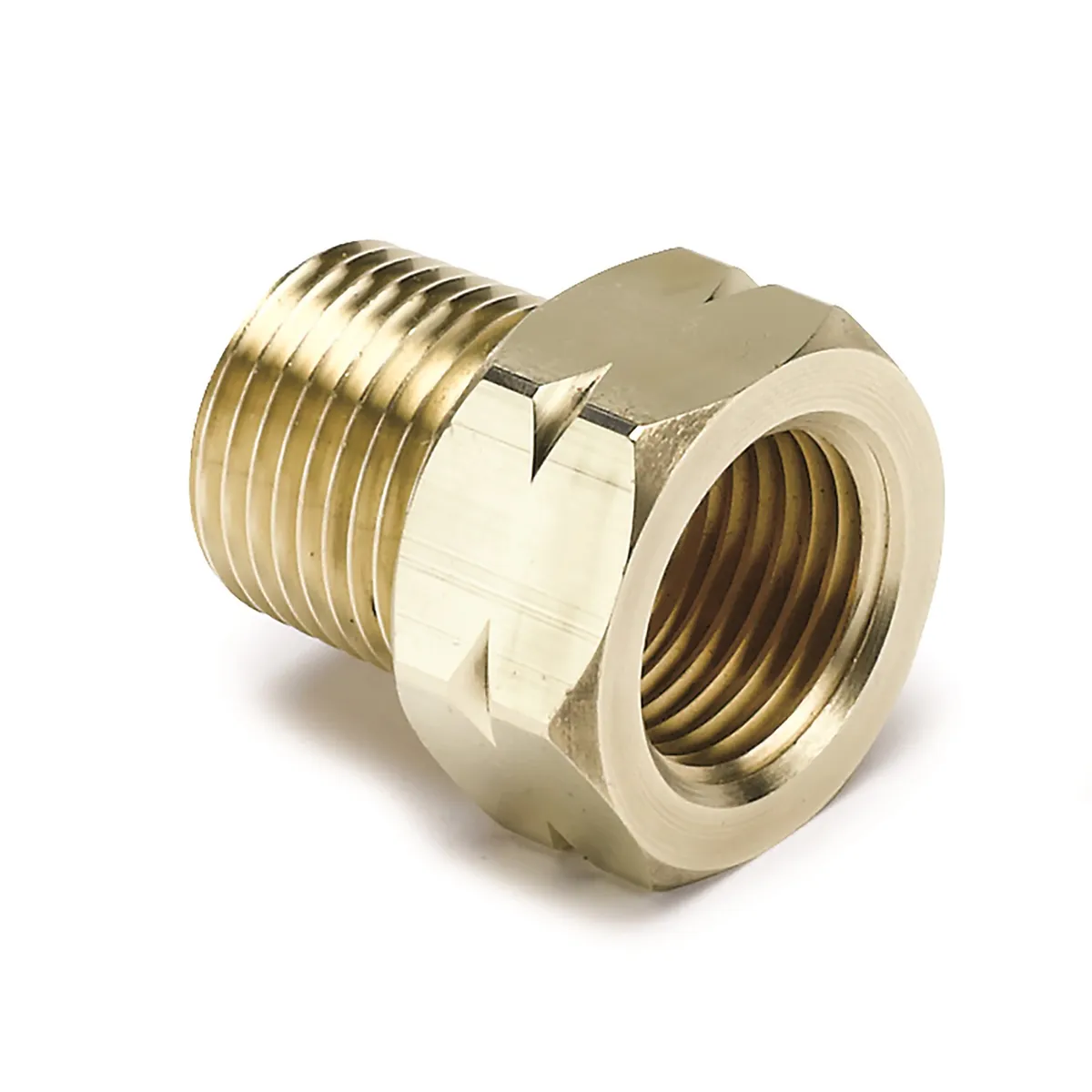 Autometer 2370 Fitting, Adapter, 3/8 Npt Male, Brass, For Auto Gage Mech. Temp. product image