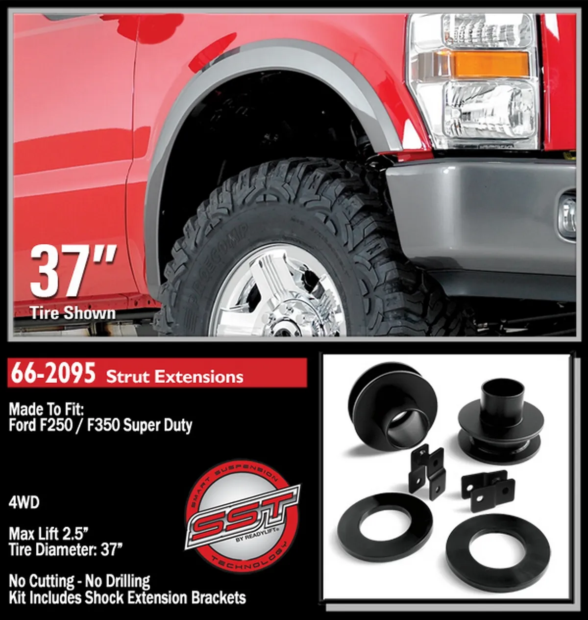 2005-2010 Ford F250 Front 2.5in 4WD Only 2005-2010 Ford F350/F450/F550 - Stage 1 Front 2.5in 4WD Only product image