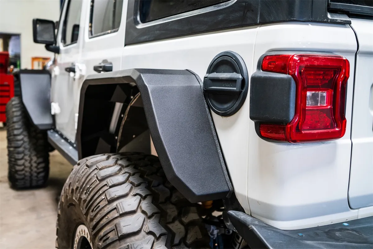 Stealth Rear Wide Fender Flares - Texture Black 2018-2025 Jeep JL JLU product image