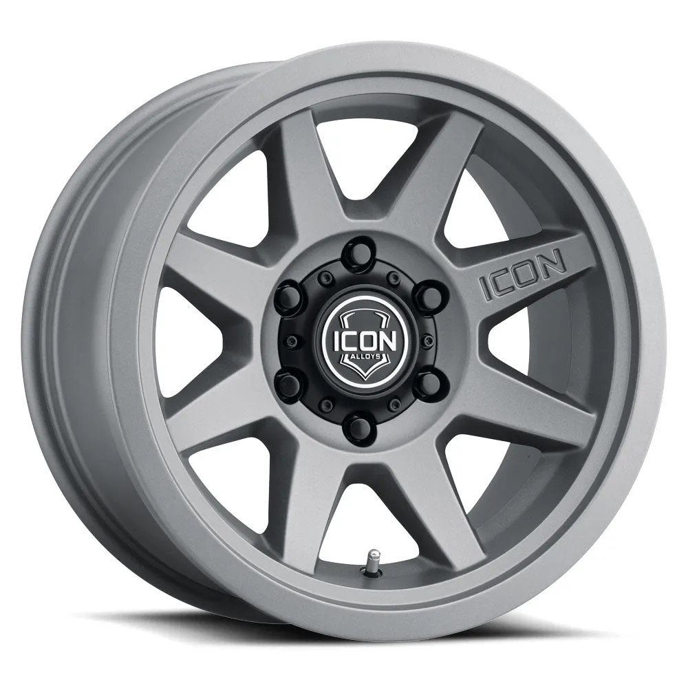 ICON Alloys Rebound SLX, Charcoal, 17 x 8.5 / 5 x 5, -6mm Offset, 4.5" BS product image
