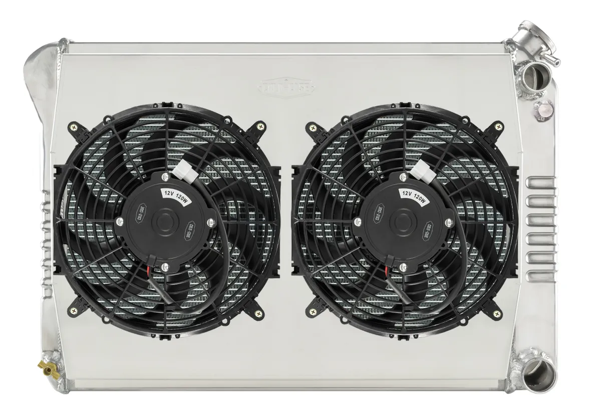 68-79 Nova LS Swap Radiator Kit With Dual 12 Inch Fans Cold Case Radiators product image