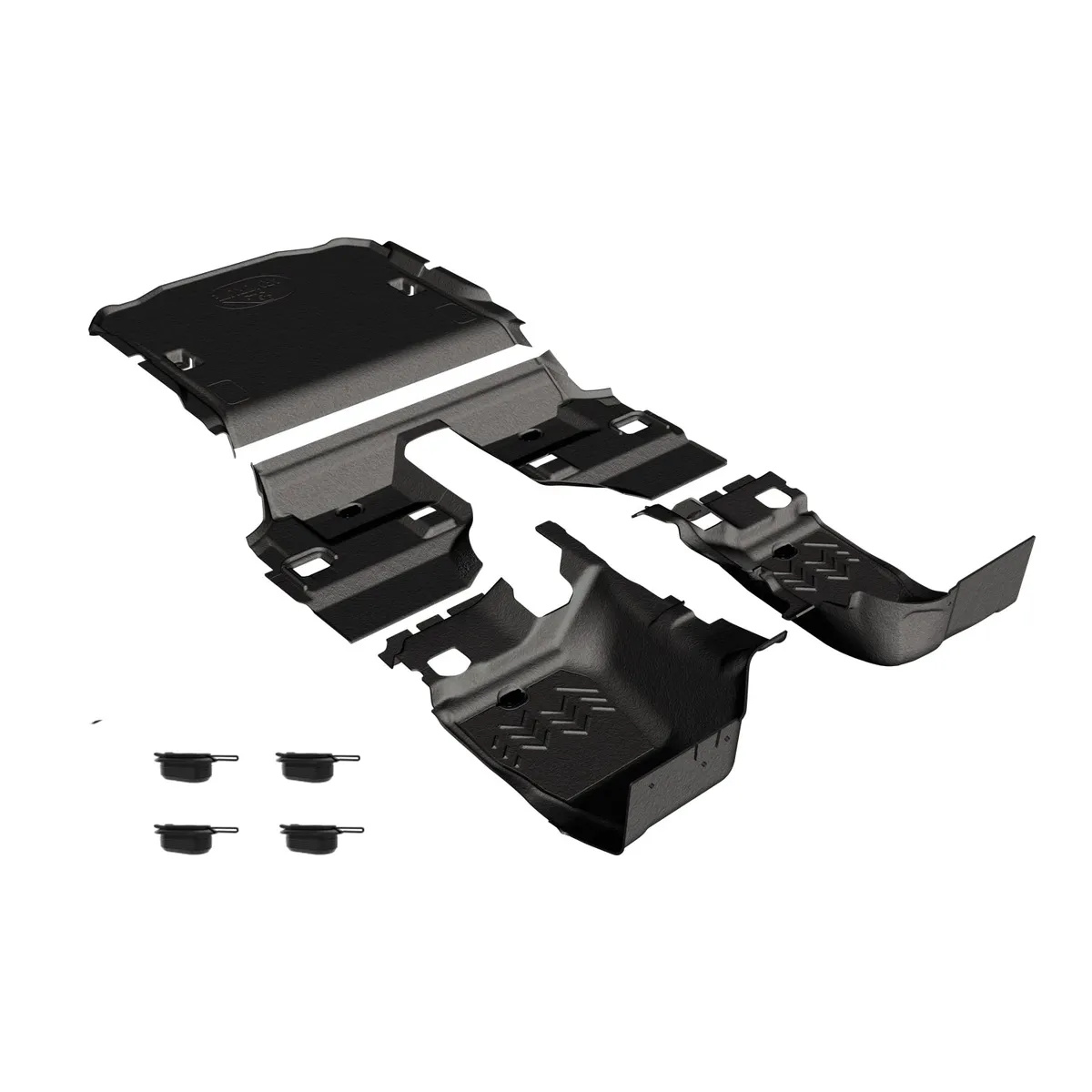 1118 Wrangler JK 2DR 4pc Full Kit Composite Flooring Mesa Smoke product image