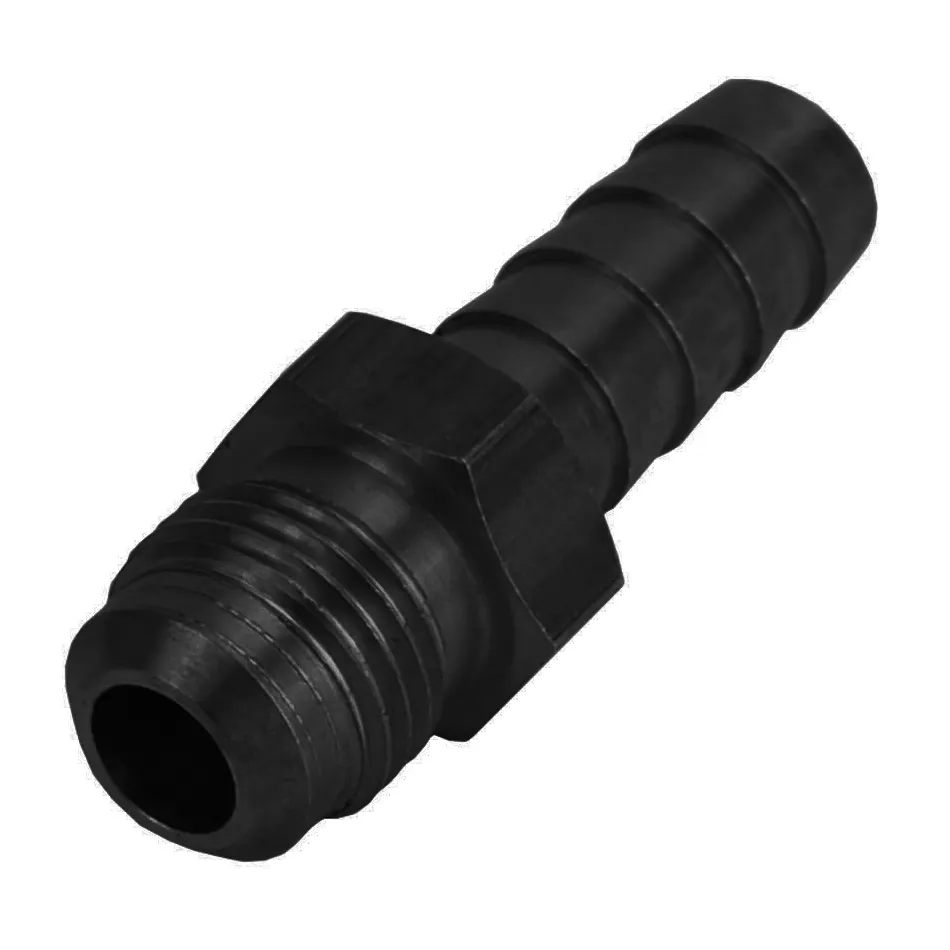 Derale 6AN Male x 3/8 Barb Hose Fitting - Each