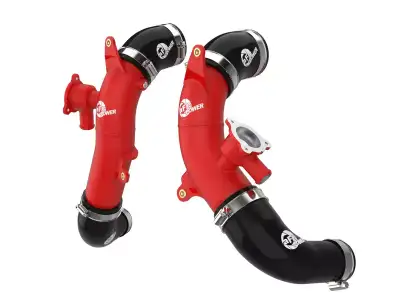aFe Power BladeRunner 2-12 IN Aluminum Hot Charge Pipe Red
