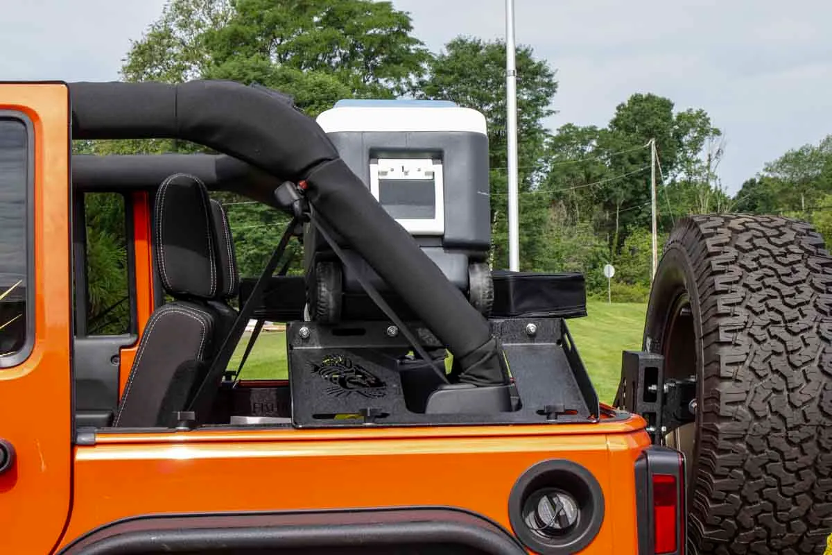 4-Door, Steel, Black powder coated, Includes mounting hardware, Usable Rack Space is 34-1/4 in. x 19-3/16 in. product image