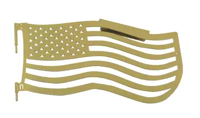 Steinjager Steinjäger Doors Wrangler JK 2007-2018 Trail, American Flag Design Front Military Beige