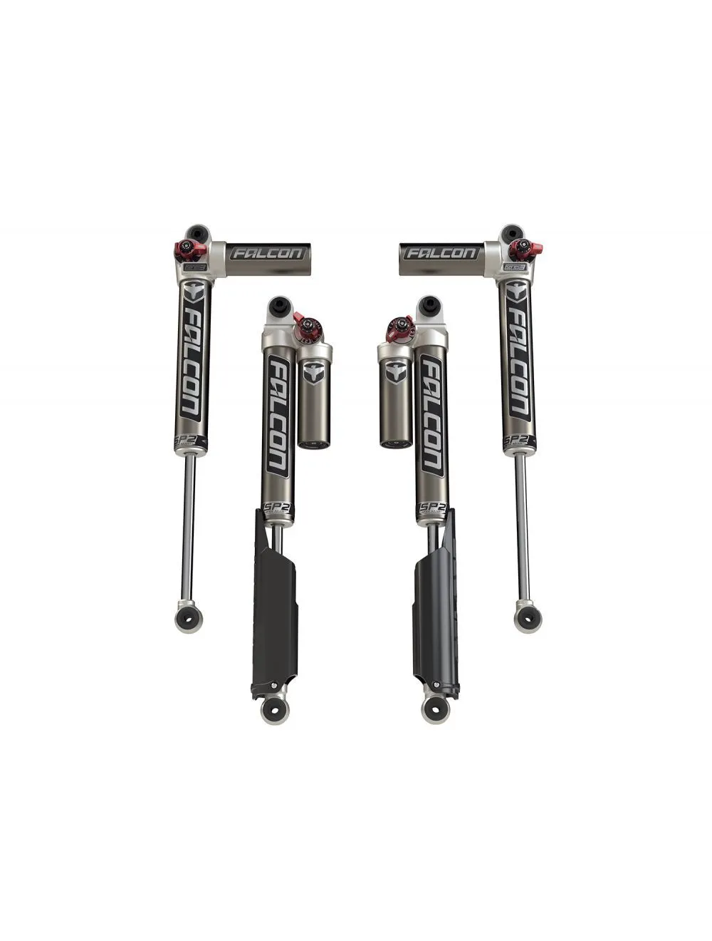 TeraFlex Teraflex Falcon SP2 3.3 Fast Adjust Piggyback Shocks - 2in-4.5in Lift - JL 4dr