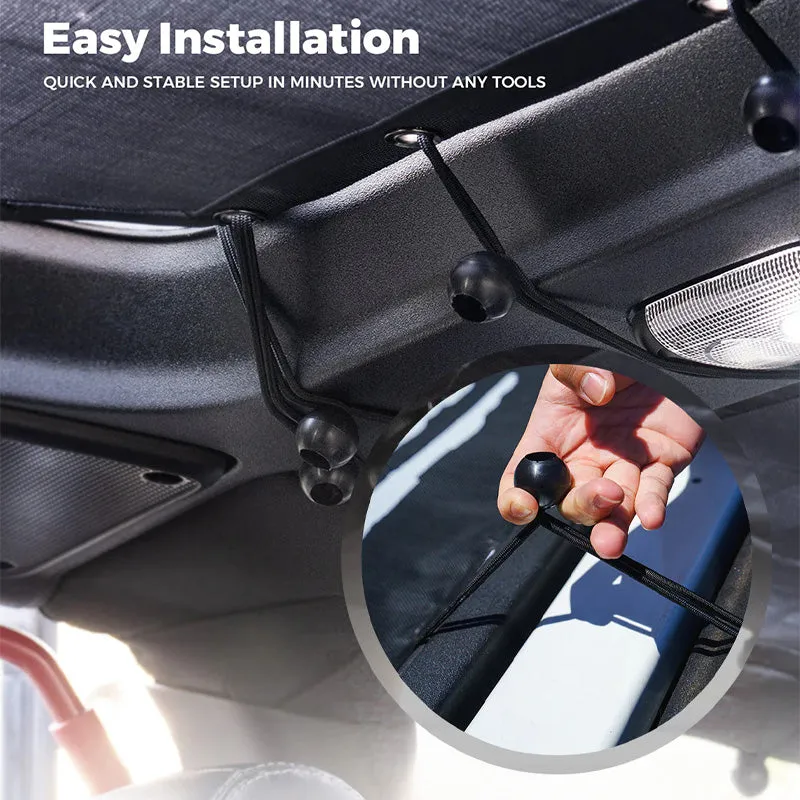 Sunshade Top with Flag Design for Jeep Wrangler JK product image