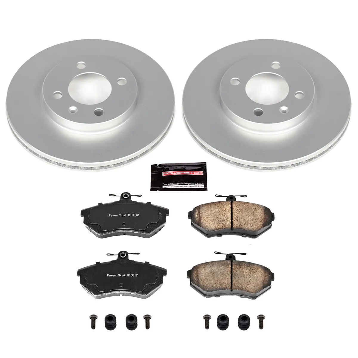 Z23 Sport Geomet Coated Rotor Kit For European Vehicles: Genuine Geomet Fully Coated Rotors; Carbon-Fiber Ceramic Pads W/Hardware product image