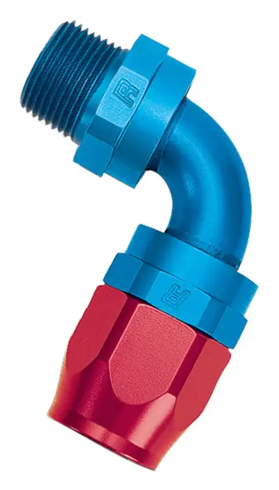 Edelbrock 90 Deg. Full Flow Hose End #6 - 1/4 NPT