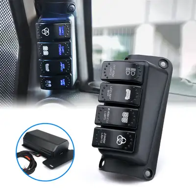 Xprite Xprite 4 Rocker Switch Pod Control System for 2007-2018 Jeep Wrangler JK JKU