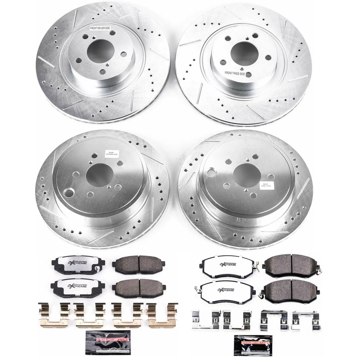 Z26 Street Warrior Upgrade Kit: Drilled/Slotted Rotors; Carbon-Fiber Ceramic Pads W/Hardware product image