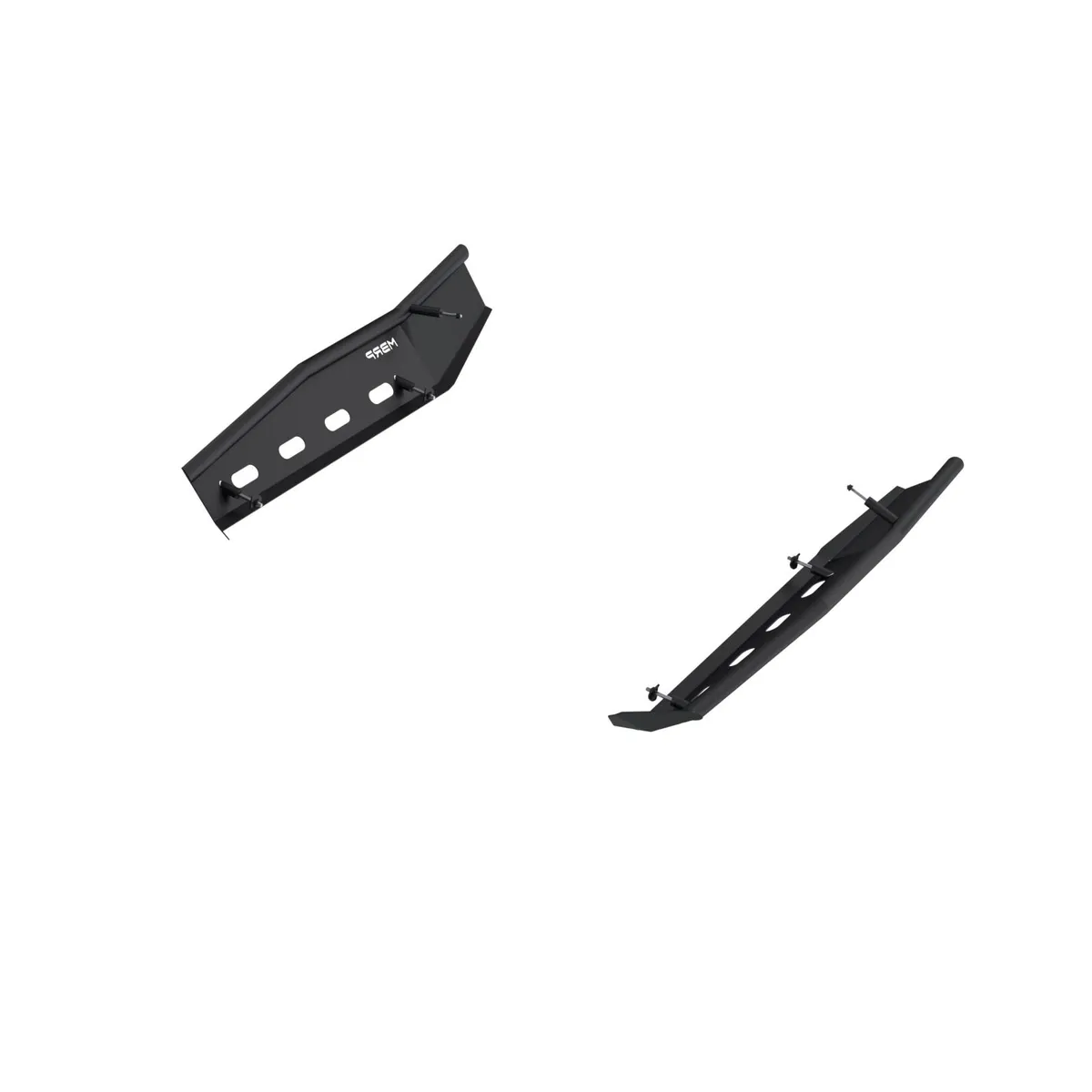 MBRP 2024-2025 Can-Am Maverick R Black-Coated Steel Rock Slider Kit AC-9219-04 product image