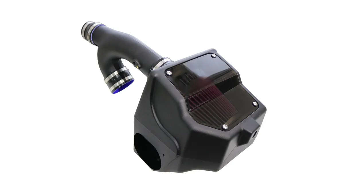 Cold Air Intake Kit; Incl. Closed Filter Box/Air Duct/DryTech 3D Synthetic Filter/Connectors/Clamps; product image