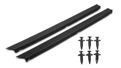 Bushwacker Jeep Trail Armor Side Rocker Panel Pair, Dura-Flex(R) 2000 Tpo Textured Diamondback