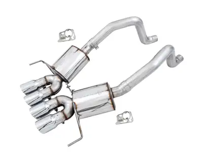 AWE Tuning Awe Touring Edition Axleback Exhaust For c7 Corvette Stingray / Z51 / Grand Sport / Z06 / Zr1 -- Chrome Silver Tips (Includes Awe Afm Valve Simulators)