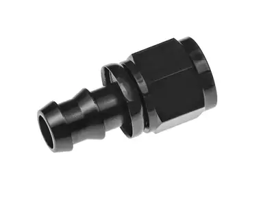 Redhorse Performance 10 Straight An/Jic Hose End Push Lock Black