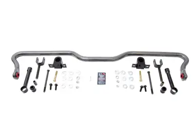 Hellwig Solid heat treated chromoly 1-516in rear sway bar. Increased stiffness for improved handling comfort and safety in both everyday driving and in heavy towhaul conditions