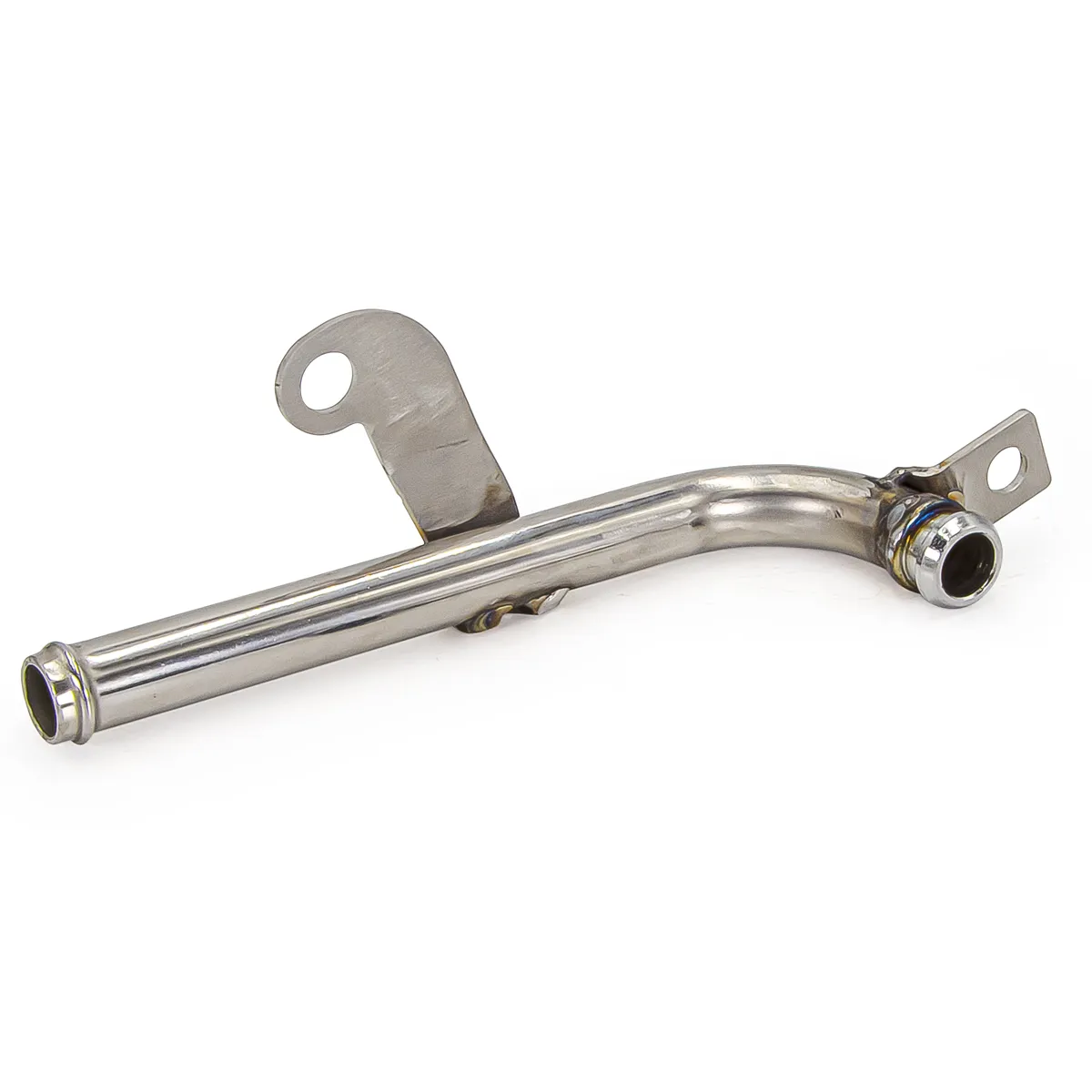 Pacific Performance Engineering Coolant Reroute Tube - Straight (Race application) - Polished 304 Stainless Steel