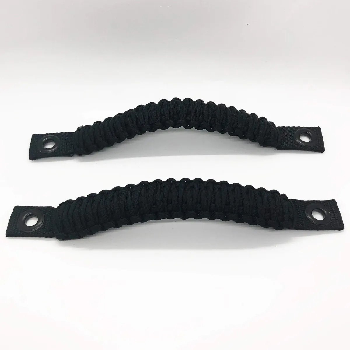 Bartact Paracord Grab Handles Rear Pair Bolt-On For Jeep Wrangler Jl, Jlu 2018-2025 - 550 Paracord | Bartact | Black / Mango Orange